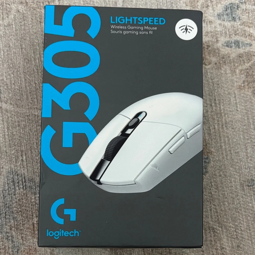 Logitech G305 Lightspeed Wireless Gaming Mouse - White and Black